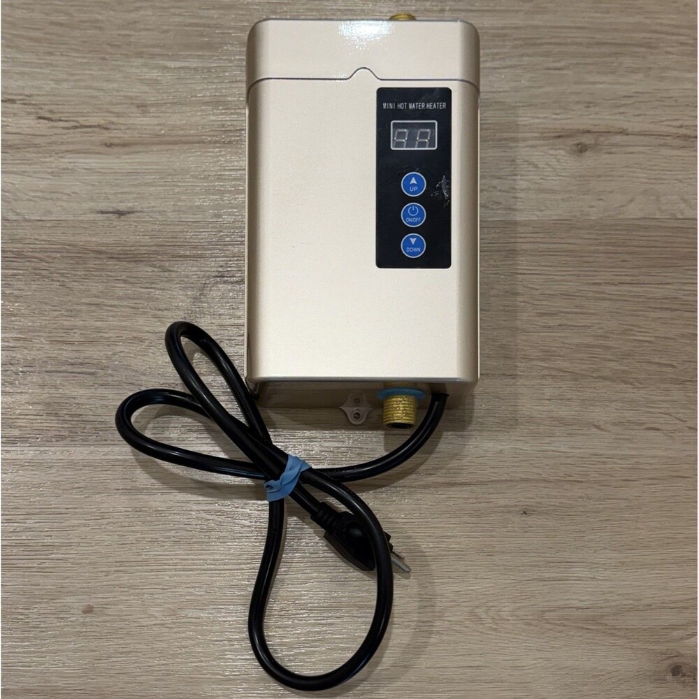 Tankless Electric Water Heater 110V 3000W Under Sink on Demand Instant Hot Water